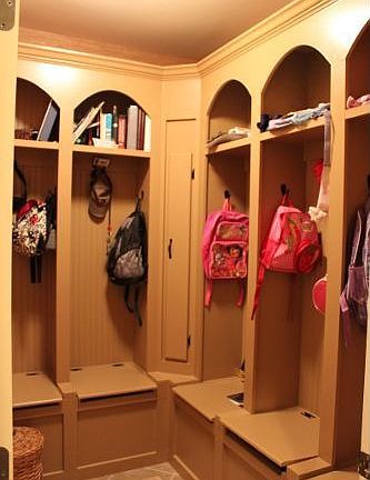 Shoe Cubby Room off Garage