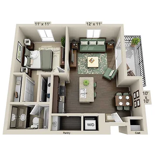 Floor plan A1A-R