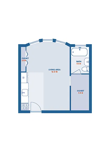 Floor plan Studio - B