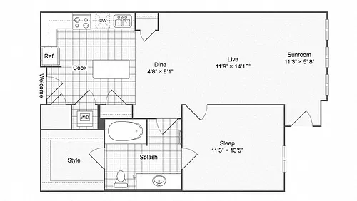 Floor plan A6