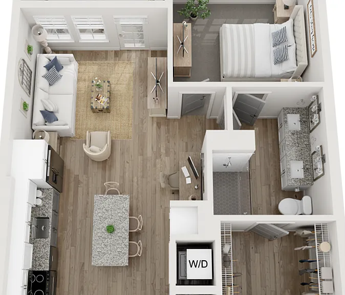 The Ibis | 756 SF | 1 BR/1BA Apartment The Ibis | 756 SF | 1 BR/1BA Apartment