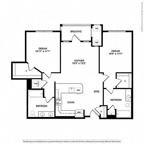 Floor plan 2R