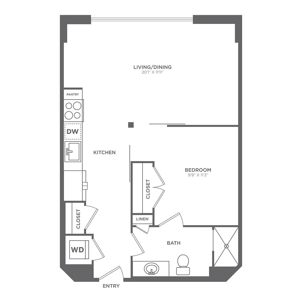 Floor plan AU3