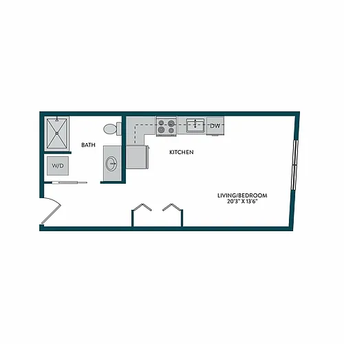 Floor plan Studio A