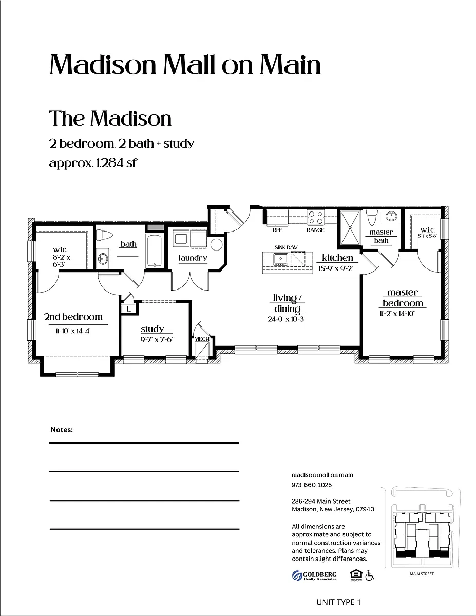Floor plan The Madison Luxury