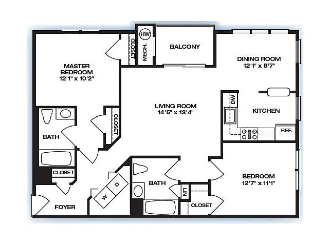 Floor plan The Wickeford