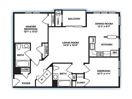 Floor plan The Wickeford