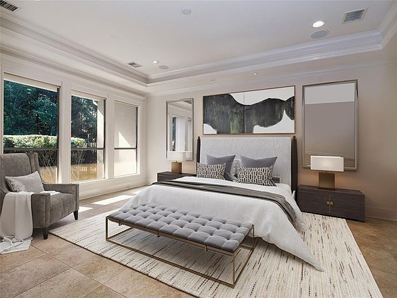 Virtually staged photo