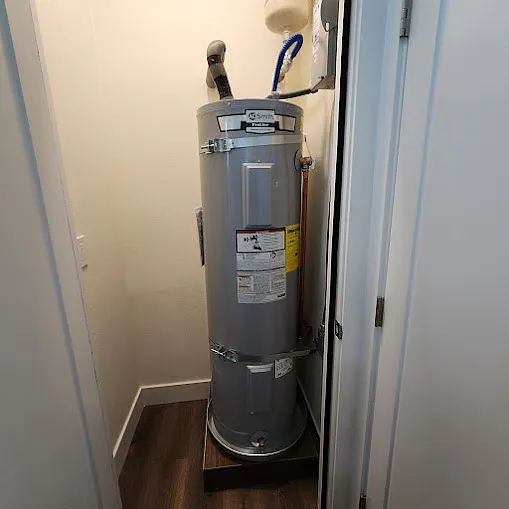 Electric Water-heater in the master bathroom (#2).
