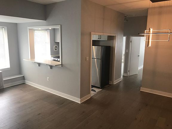 far right of living room