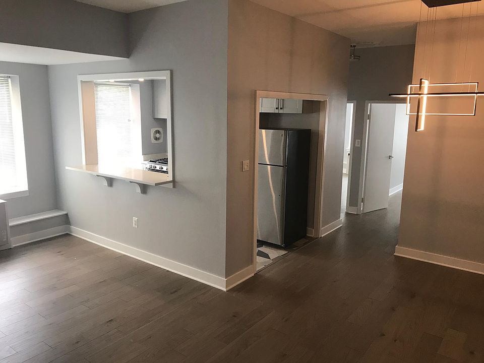 far right of living room