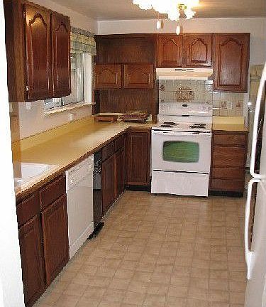 Kitchen with new floor