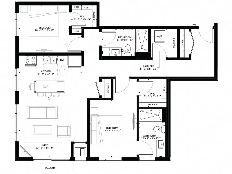 Floor plan B3