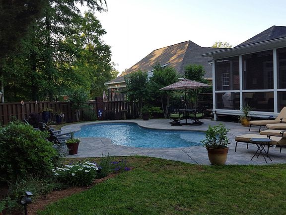 Screened porch and pool