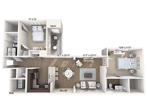 Floor plan B2-E-Floor1