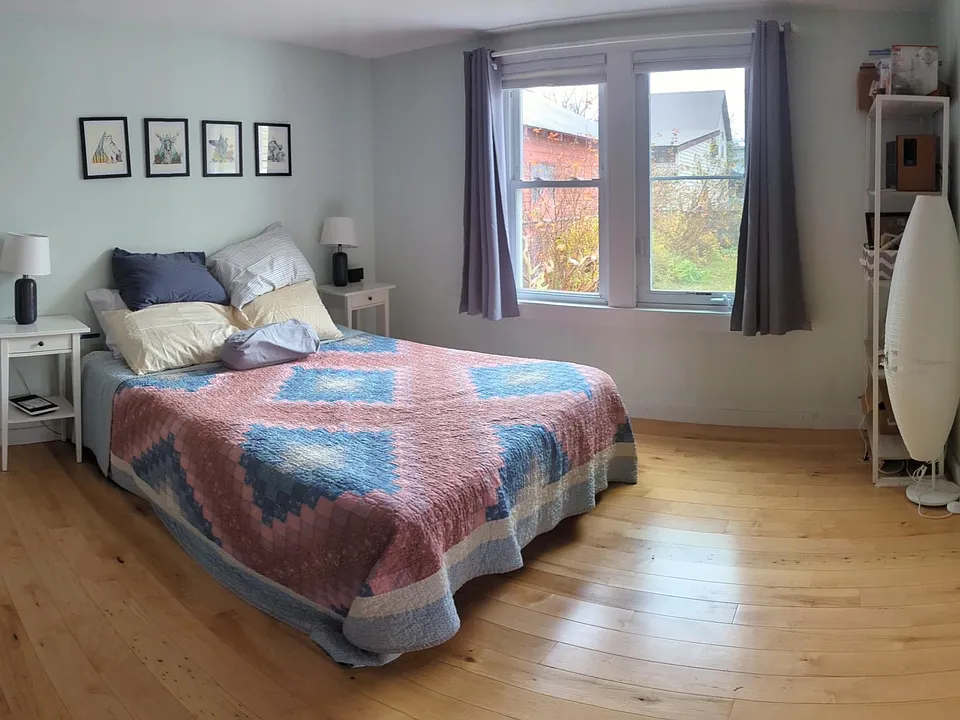 Queen bed shown