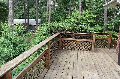 Deck on back.