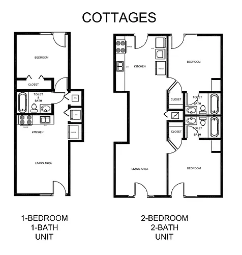 Floor plan Two Bedroom