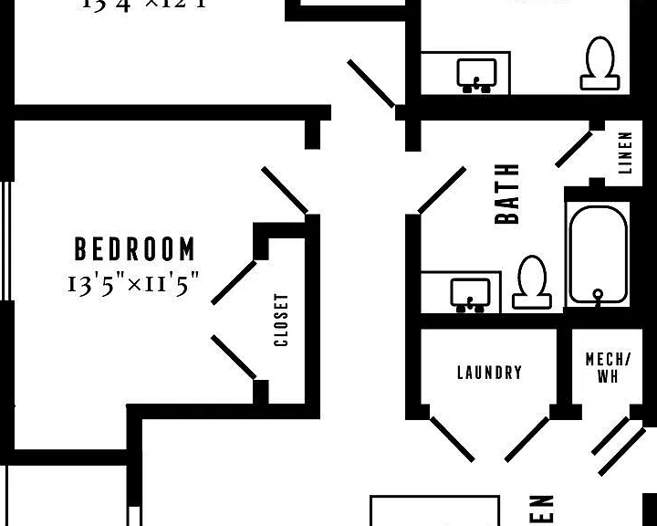 B1A floor plan Novel Midtown