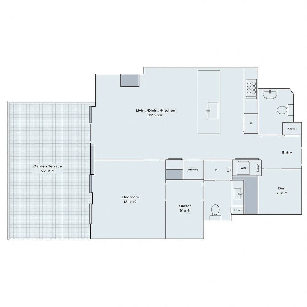 Floor plan A21a with Den