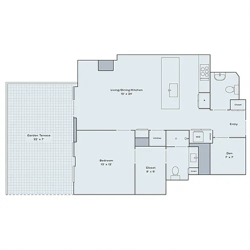 Floor plan A21a with Den