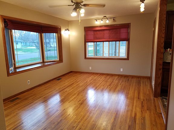 South and west living room windows