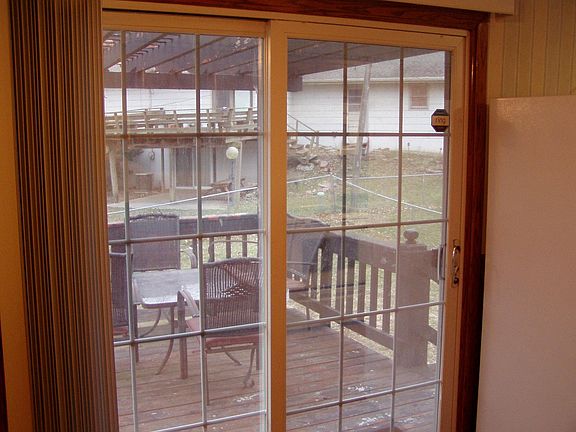 SLIDING PATIO DOORS TO THE DECK