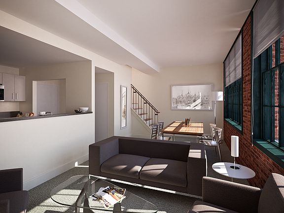 Cohesive living and dining room