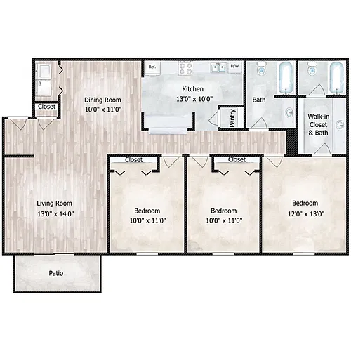 Floor plan The Tidewater