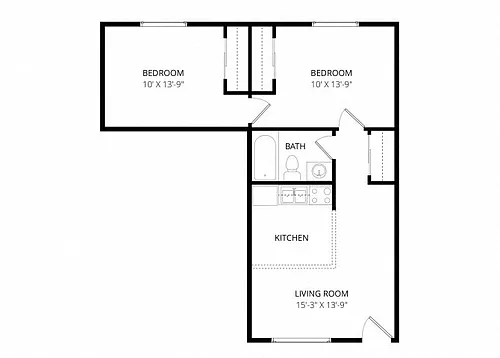 Floor plan 2 bedroom