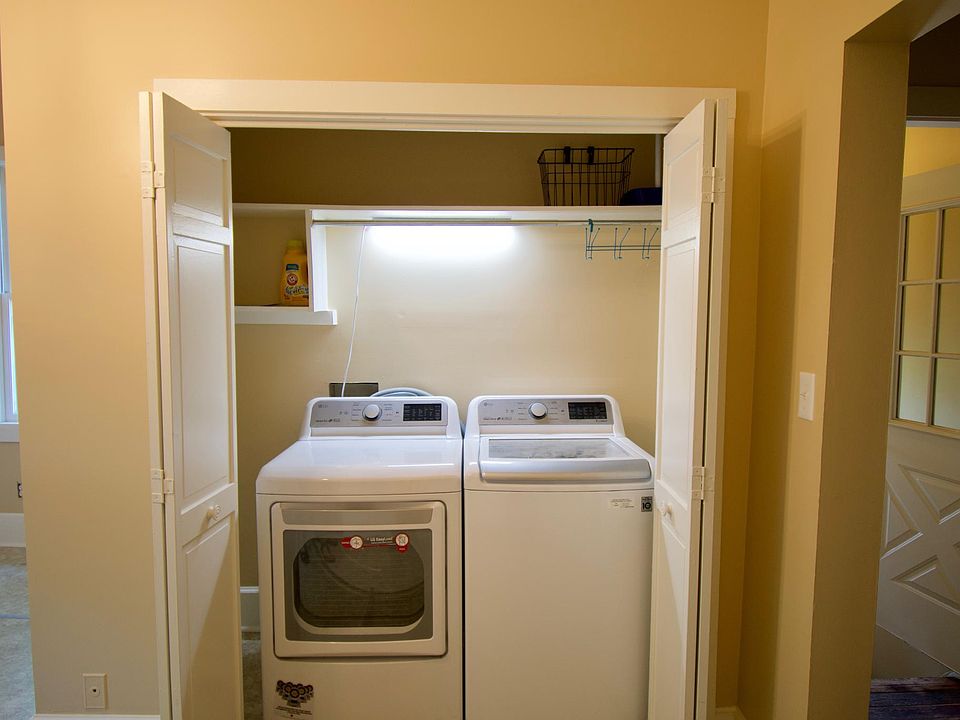 Laundry closet with new washer & dryer