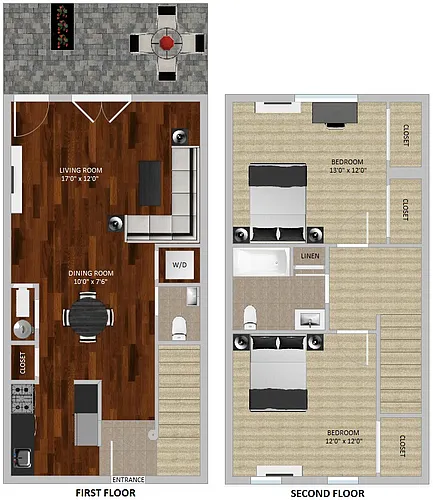 Floor plan Harrison Townhome