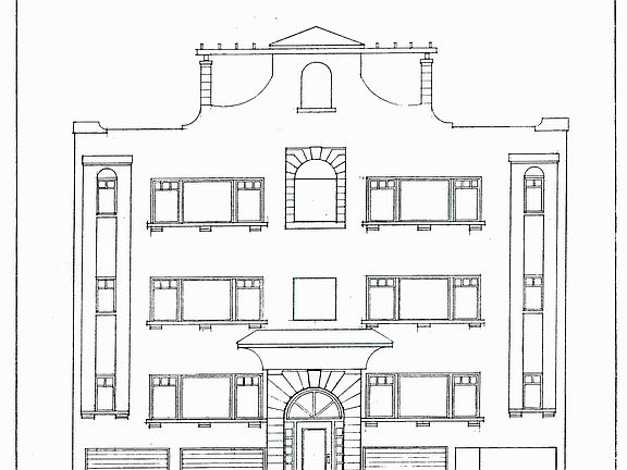 Architect Drawing of front of building