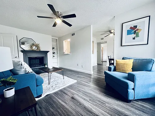 Floor plan A2 Modern 650sqft with Washer/Dryer Hookups