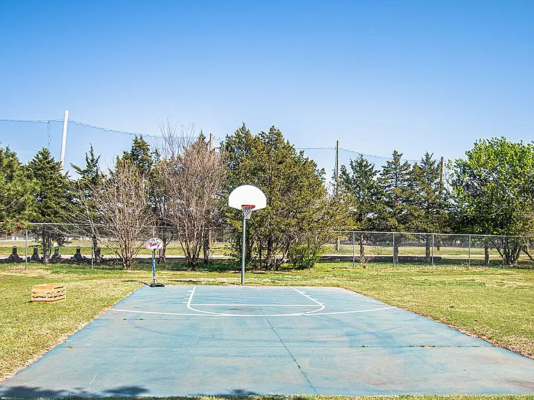 Half-Sized Basketball Court