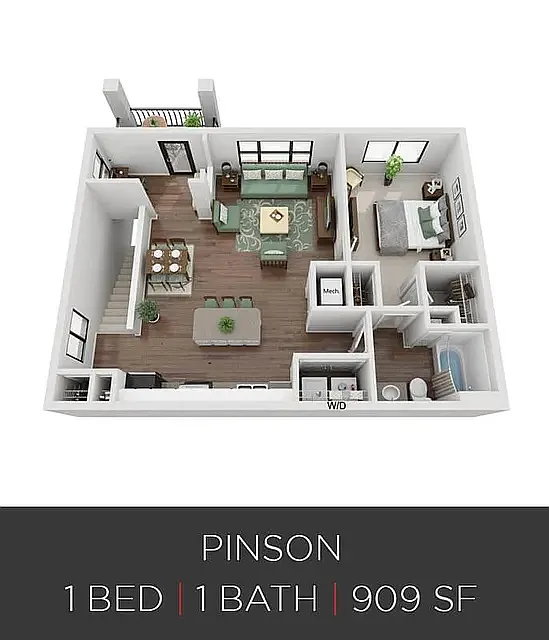 Floor plan Pinson-Renovated