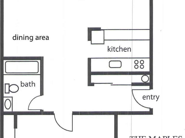 TheMaples_1 bedoom floor plan TheMaples_1 bedoom floor plan