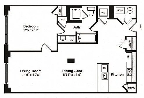 Floor plan 1H
