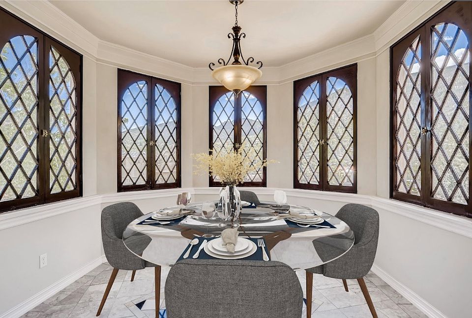 furnished turret room