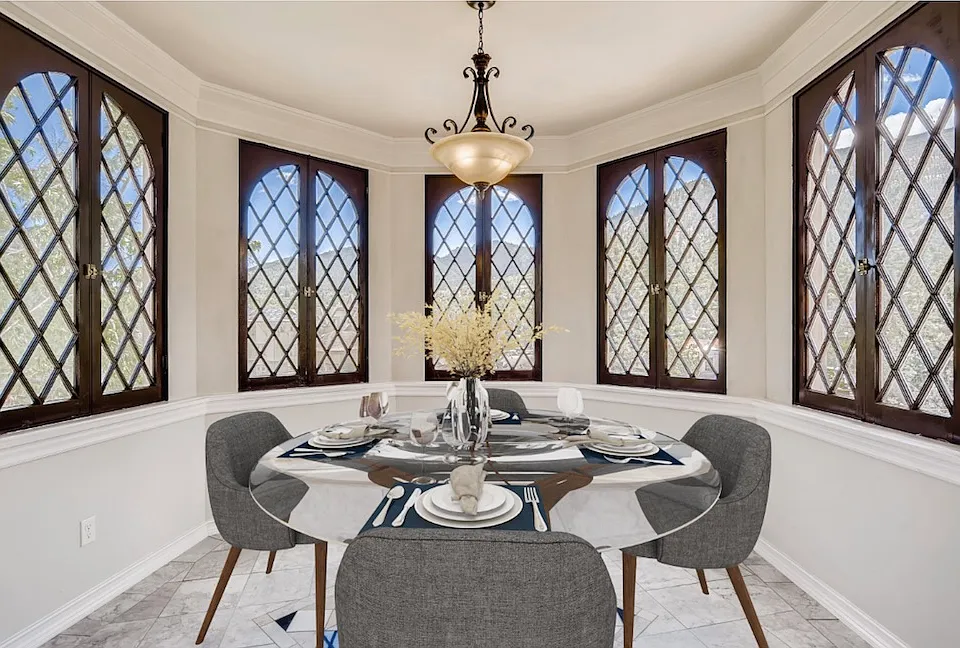 furnished turret room