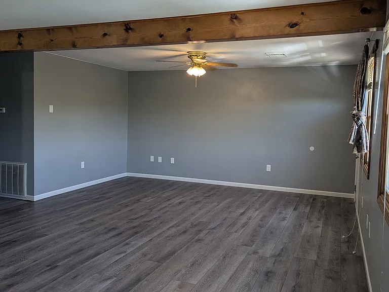 living room. freshly repainted top to bottom. all new flooring