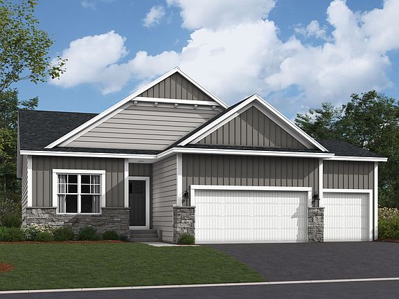 Ivy Elevation A Optional Stone 3-Car