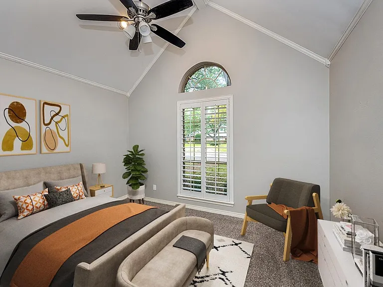 Bedroom 2. This image shows a virtually furnished space. Bedrooms come unfurnished.