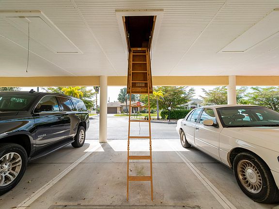 Storage above assigned covered parking