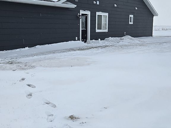 Side of Twin home and Front Door