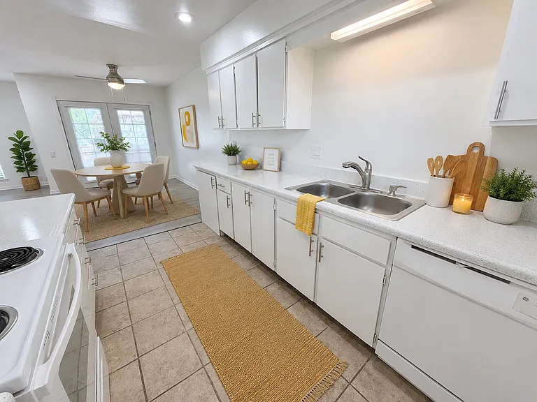 Spacious Kitchen & Dining (staged)