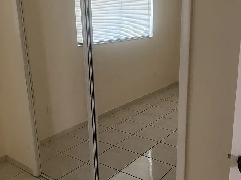 Bedroom 1 mirrored closet