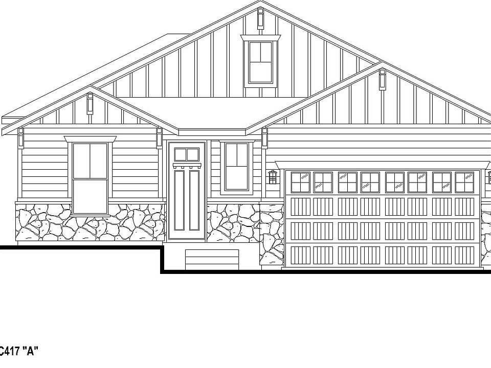 Plan C417 Elevation A w Stone