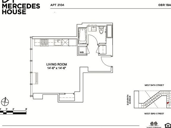 2nd image of 550 W 54th St APT 2104