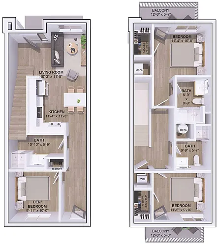 Floor plan 5B-2D